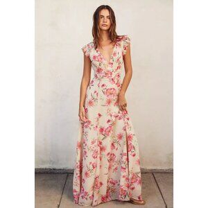 Plunging Maxi Dress